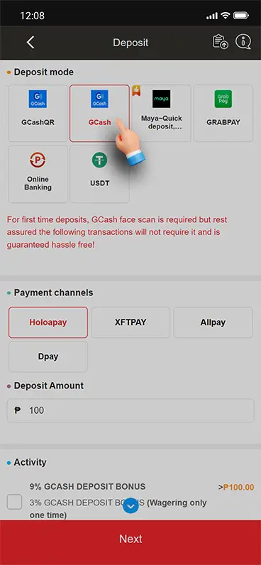 Jili Slot PH Select Deposit Method